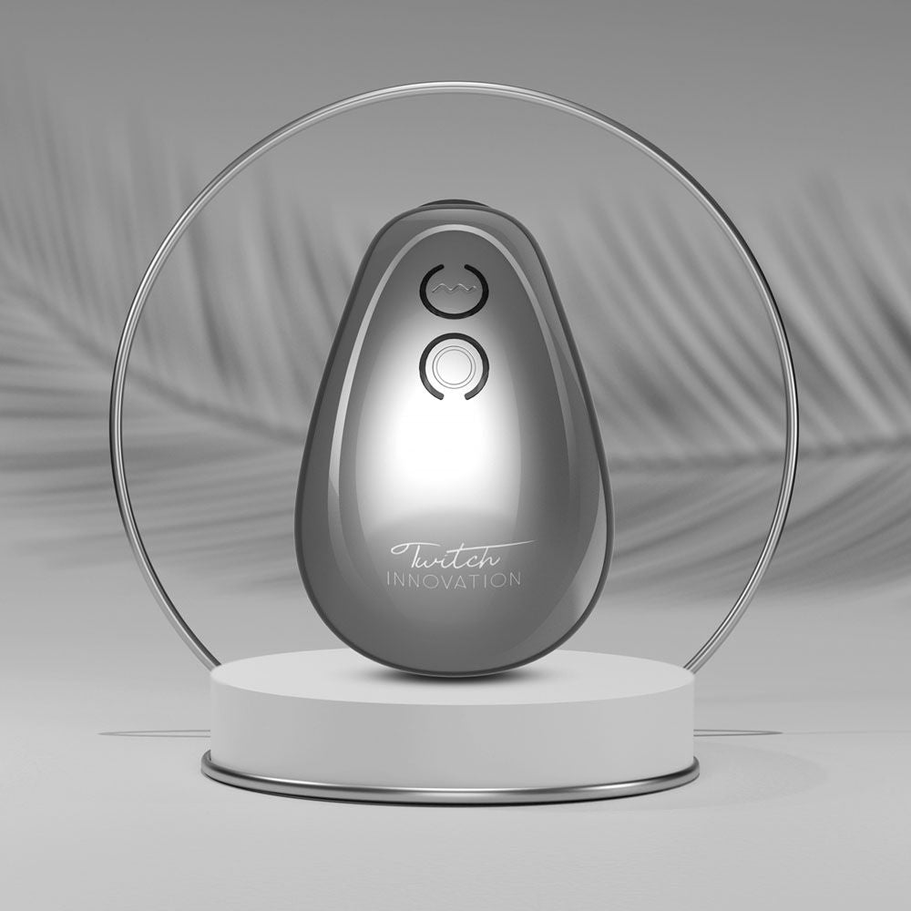 Twitch 1 - silver - clitoral stimulator Silver- Product back view  | Flirtybay Adult Shop Australia Lingerie Shop